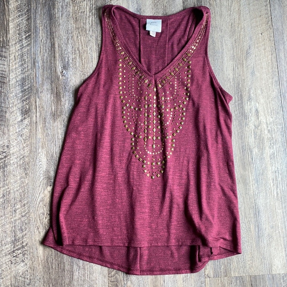 Knox Rose maroon tank top